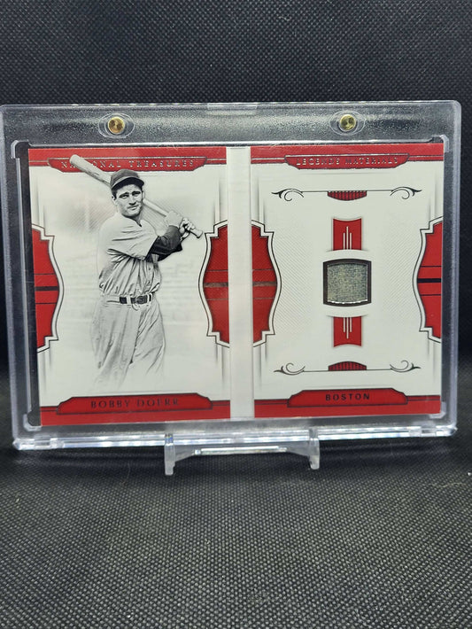 Bobby Doerr 2018 National Treasure Boston Red Sox jersey booklet card #09/49