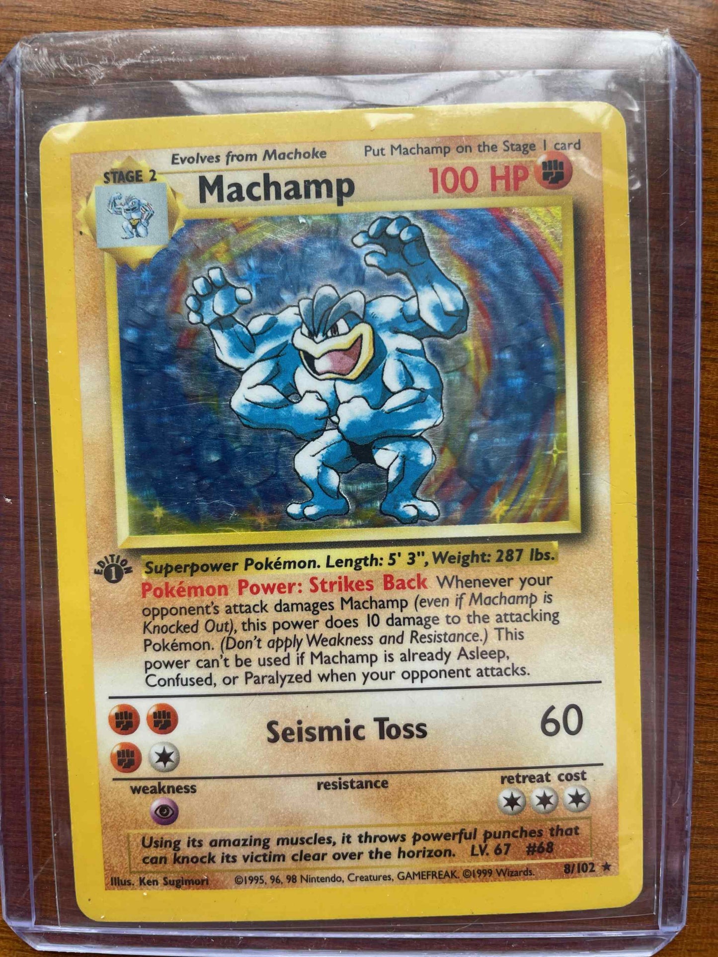 Deck Exclusives #008/102 Machamp rare Pokémon card.