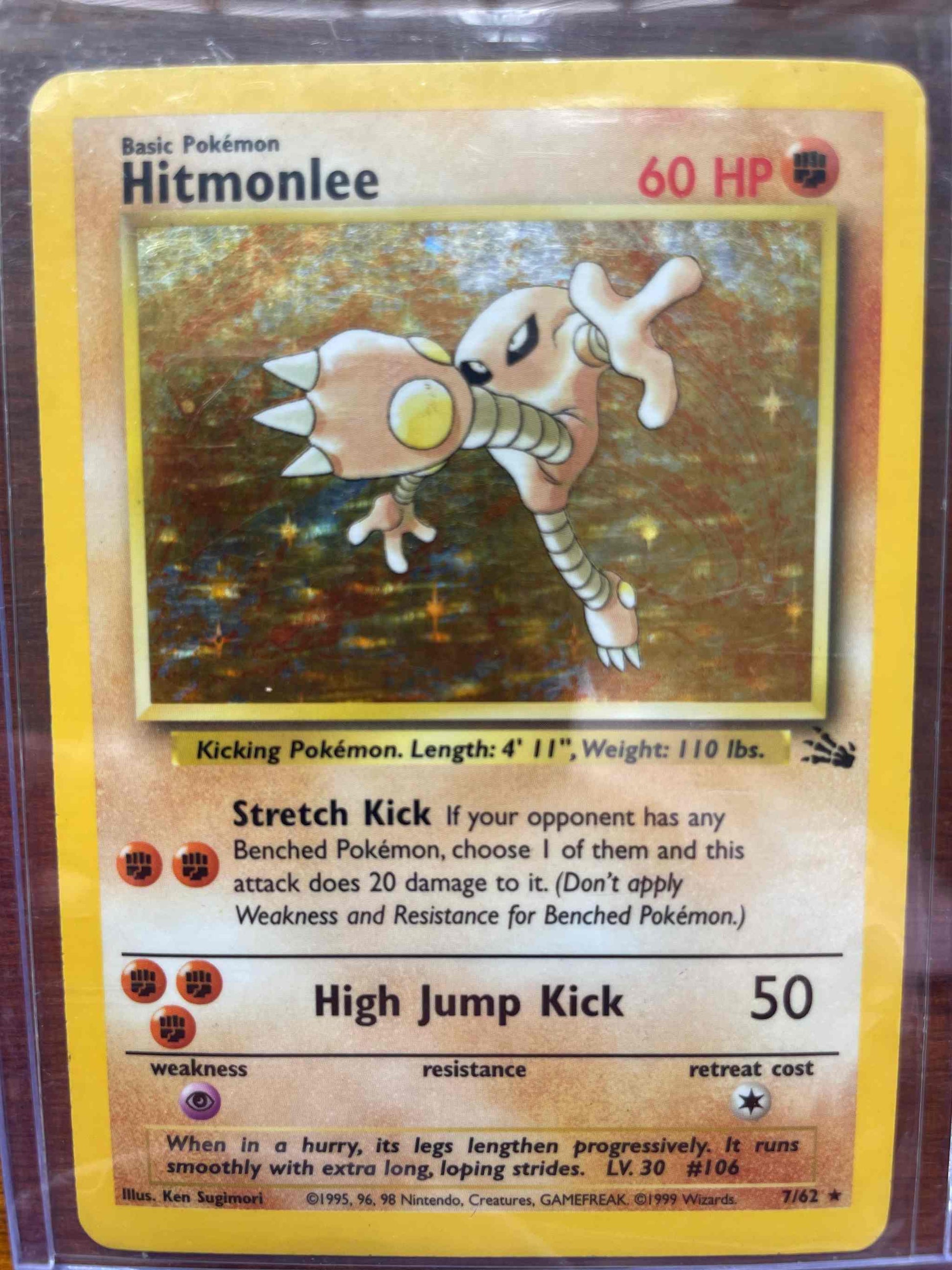 Legendary Collection Hitmonlee #7/62 rare Pokémon card.