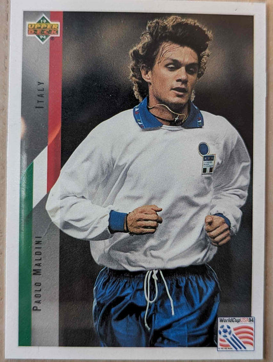 1994 Upper Deck World Cup Paolo Maldini card #150 Italy.