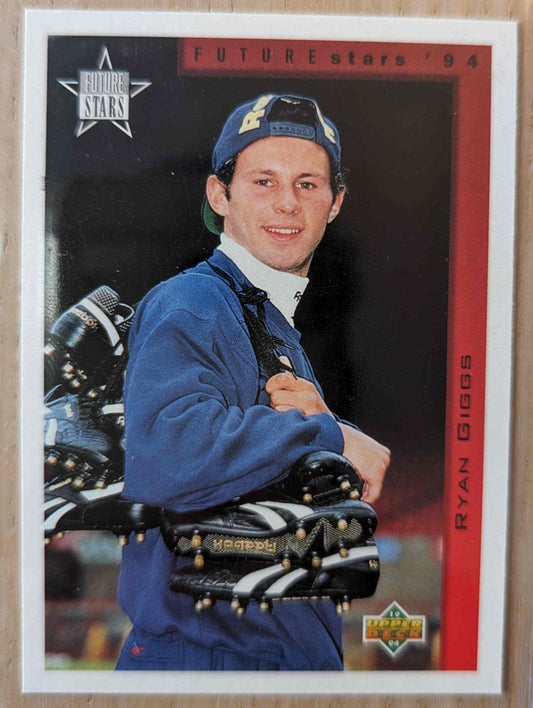 1994 Upper Deck World Cup Contenders Ryan Giggs card #282 English/Spanish edition.