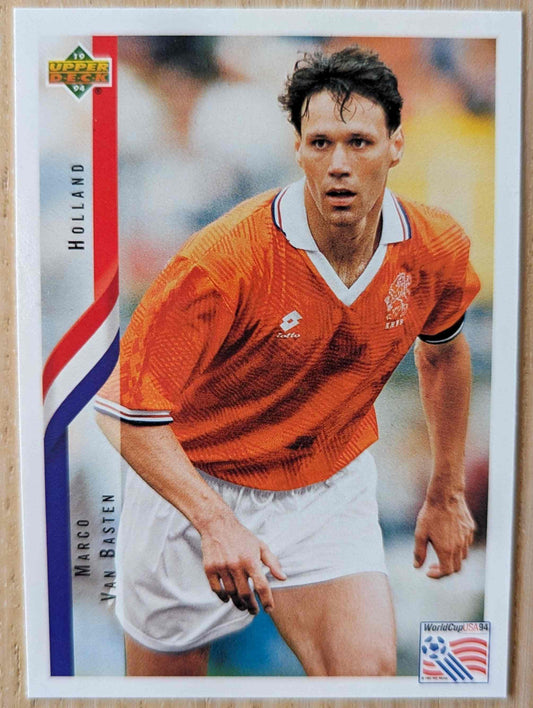 1994 Upper Deck World Cup Contenders Marco Van Basten card #178 English/Spanish edition.