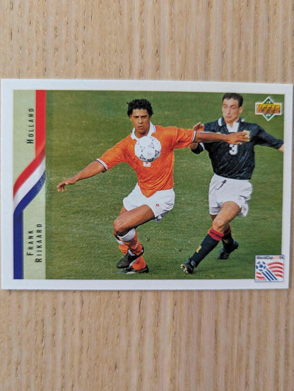 1994 Upper Deck World Cup Contenders Frank Rijkaard soccer card #141.