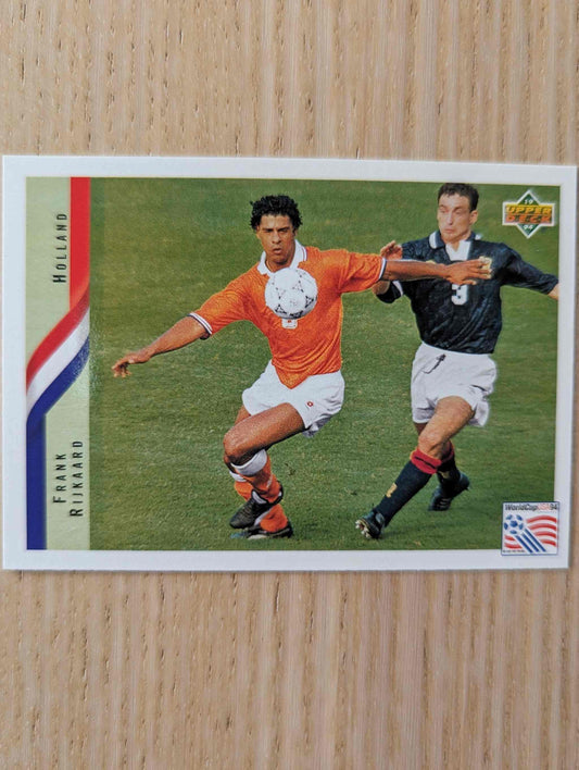 1994 Upper Deck World Cup Contenders Frank Rijkaard soccer card #141.