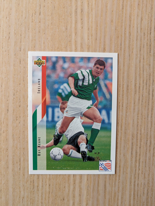 1994 Upper Deck World Cup Soccer Roy Keane English/Spanish #207 Ireland 🇮🇪