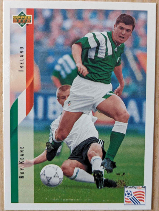 1994 Upper Deck World Cup Soccer Roy Keane English/Spanish #207 Ireland 🇮🇪