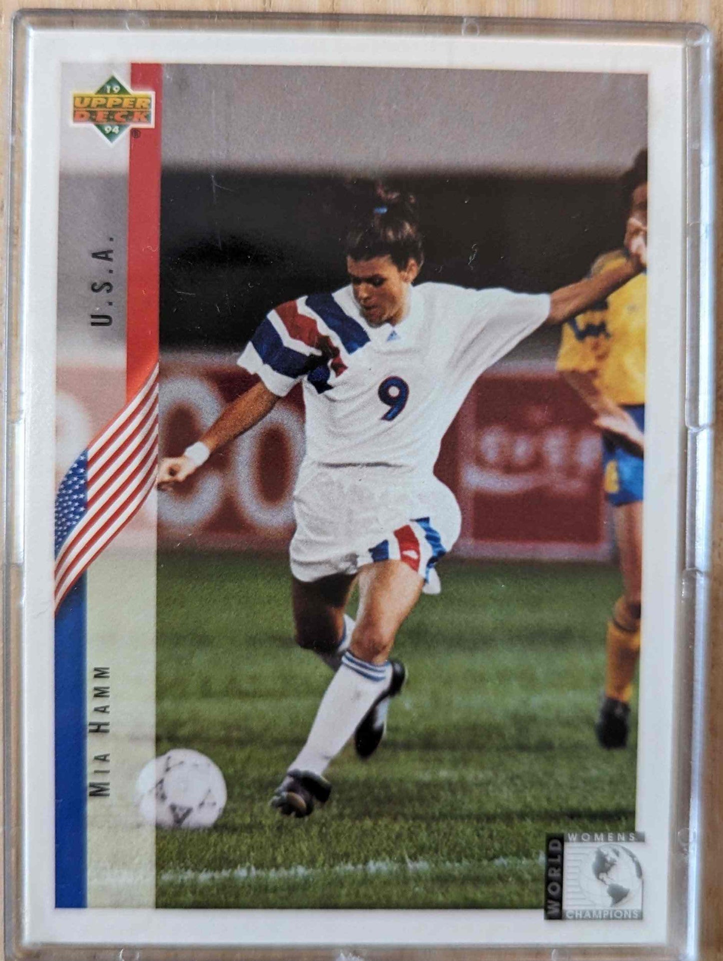 1994 Upper Deck World Cup Soccer Mia Hamm #268 Rookie Card Team USA.