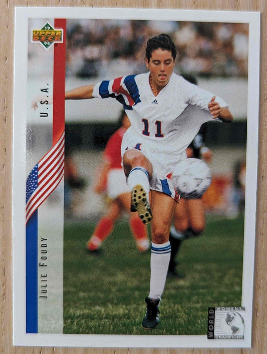 1994 Upper Deck Julie Foudy #271 soccer card NM-MT English/Spanish freshly graded ENN.