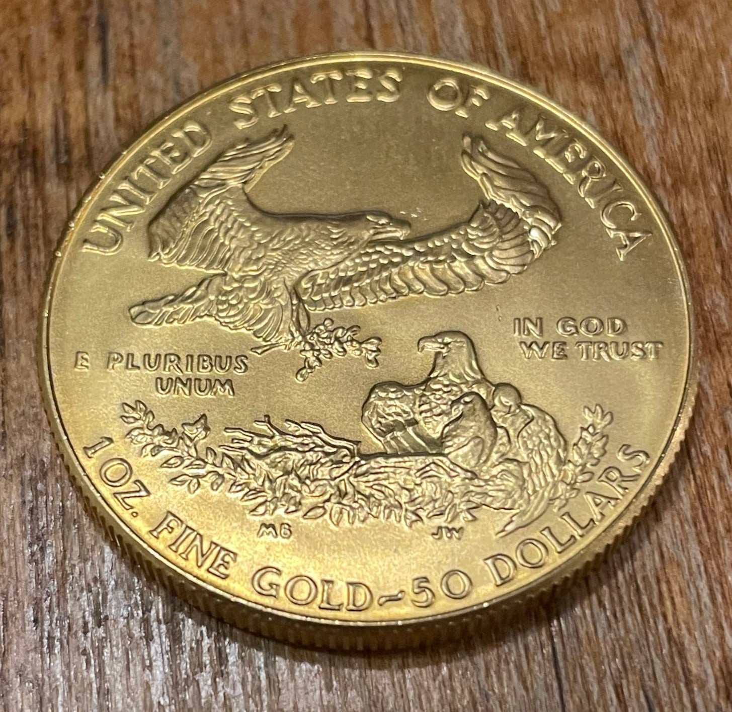 1986 American Eagle $50 Gold Coin Obverse Design