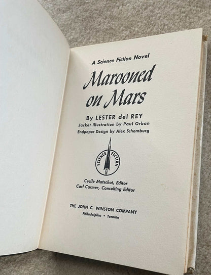 Lot of 4 Winston Science Fiction First Editions – Jack Vance, Del Rey, Marsten – 1950s Vintage Sci-Fi
