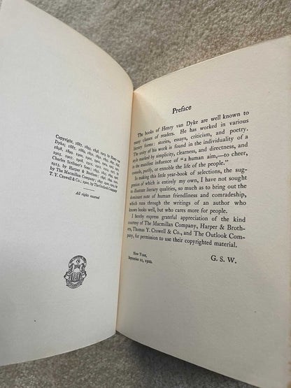 *RARE* 1917 THE FRIENDLY YEAR By Henry Van Dyke