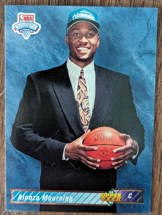 1992-93 Upper Deck #2b Alonzo Mourning Rookie Card