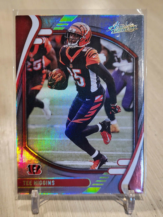 Tee Higgins 2021 Absolute Football card no.44 featuring Cincinnati Bengals wide receiver.