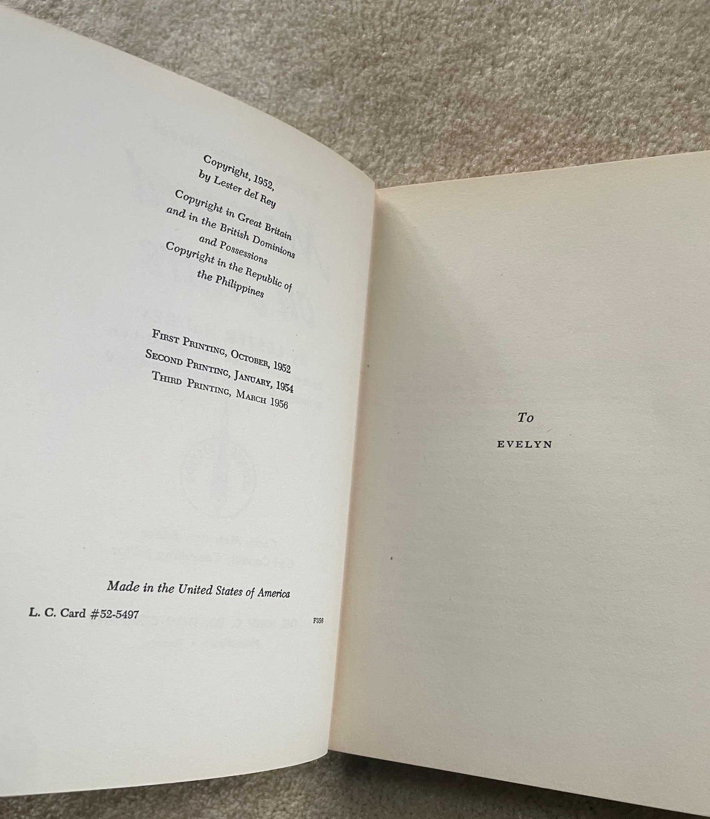 Lot of 4 Winston Science Fiction First Editions – Jack Vance, Del Rey, Marsten – 1950s Vintage Sci-Fi