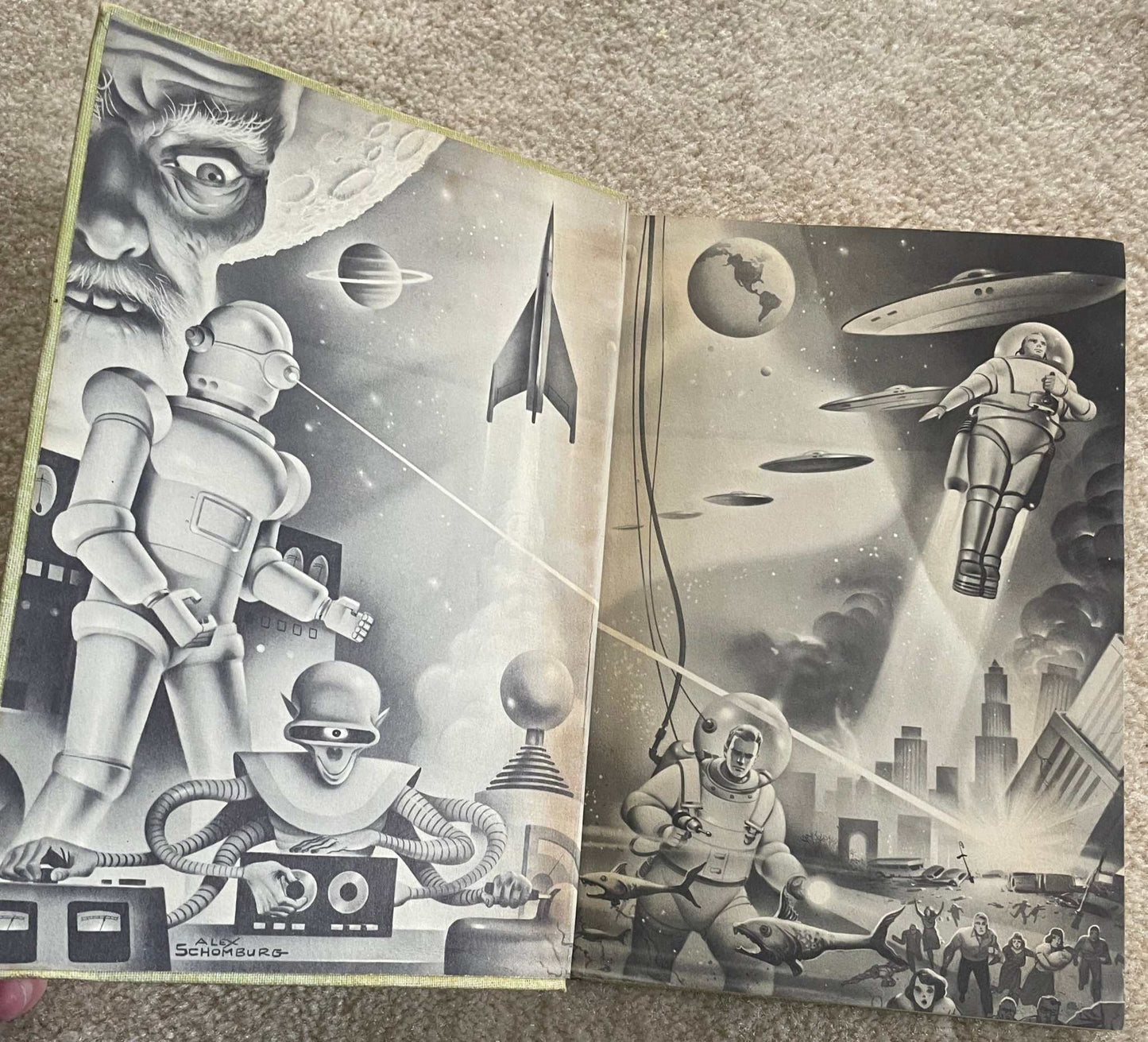 Lot of 4 Winston Science Fiction First Editions – Jack Vance, Del Rey, Marsten – 1950s Vintage Sci-Fi