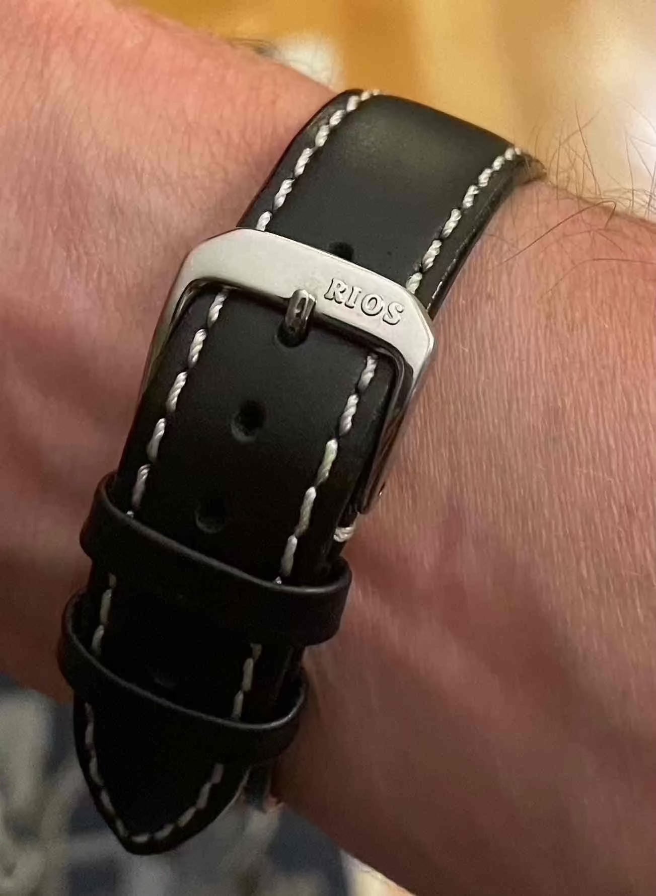 SEIKO BELL MATIC 4005 7000 watch with Stelux bracelet and black leather band.