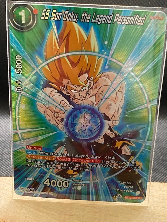 Dragon Ball Super SS Goku Alt Art card featuring stunning artwork and vibrant colors.