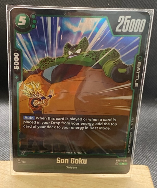 Dragon Ball Fusion World Awakened Pulse ENG Rare Foil card featuring Son Goku.