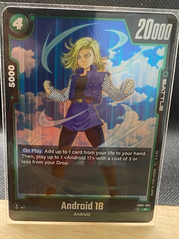DBS - Fusion World Foil Card Android 18 Awakened Pulse FB01-081