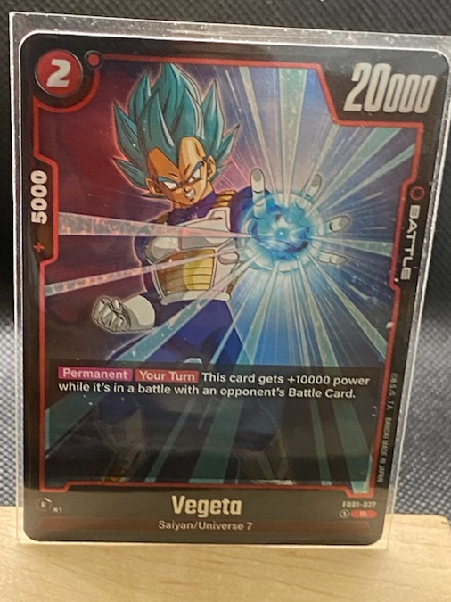 Vegeta - FB01-027 collector's card featuring Awakened Pulse design.