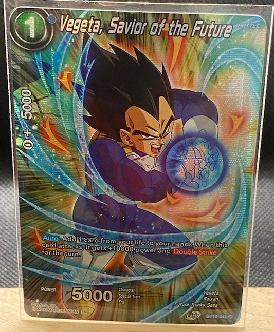 Dragon Ball Z TCG Vegeta Savior of the Future BT10-041 Foil Card