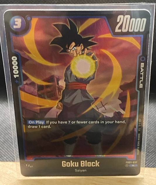 Dragon Ball Super Card Game Goku Black foil trading card FB01-037 R rarity