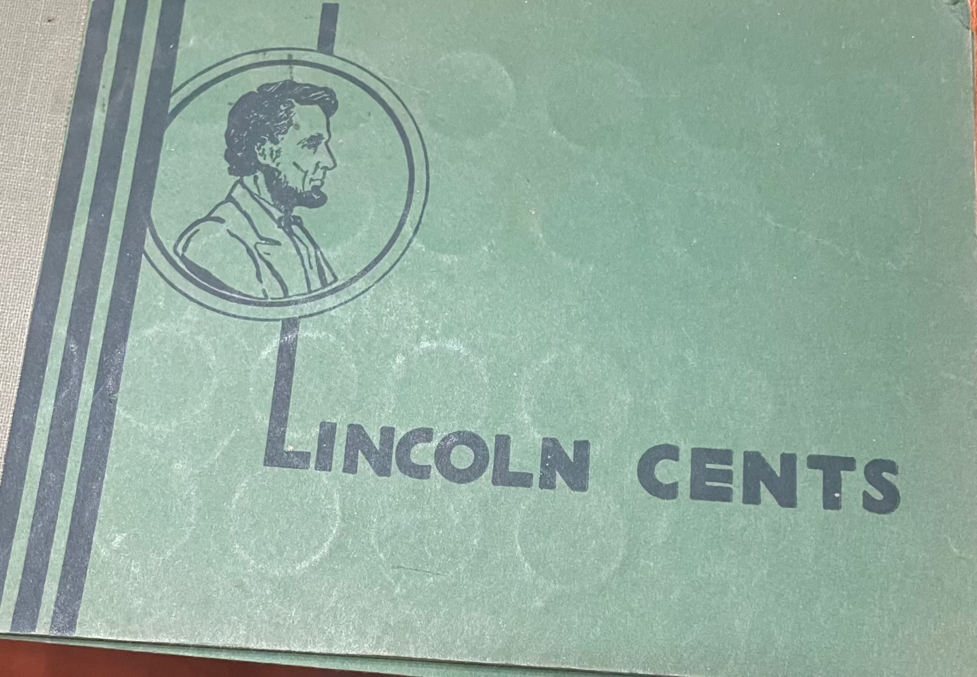Collector's lot penny book cover featuring Lincoln Cents design.