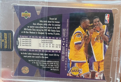 1997-98 Upper Deck SPx Kobe Bryant Die-Cut Hologram Rookie Card SPX22