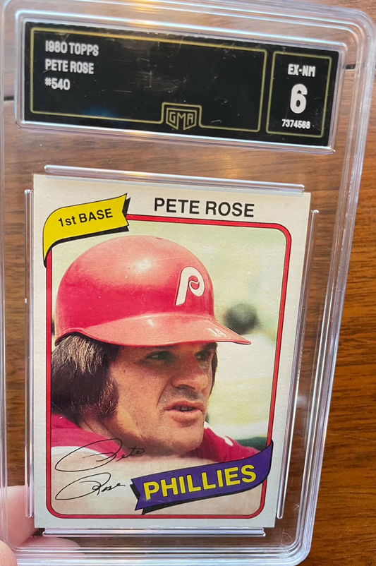 1980 Topps #540 PETE ROSE GMA 6 MINT Philadelphia PHILLIES