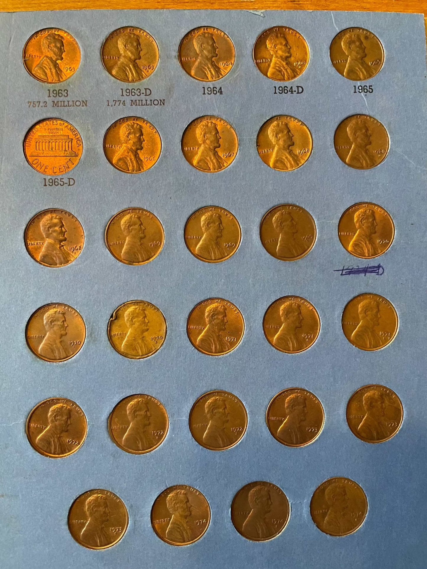 Collector's lot of penny books featuring Lincoln cents with Indian Head and near-mint steel cents bonus.