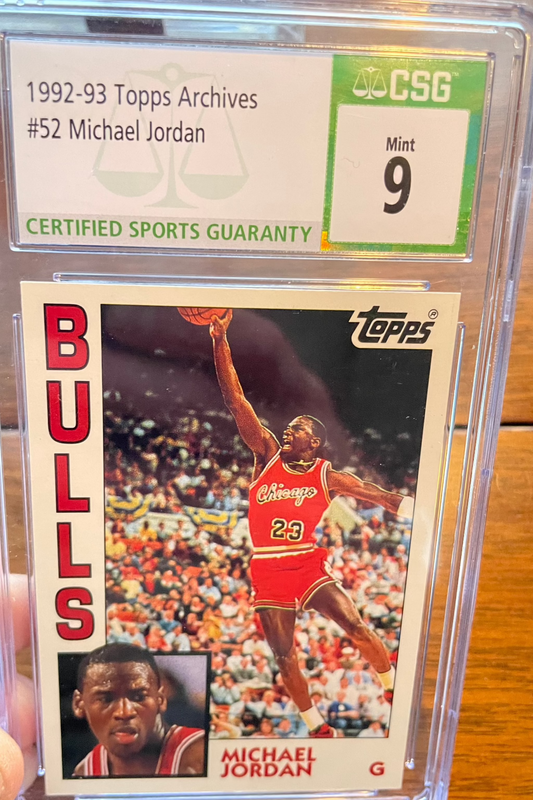 1992 Topps Archives Michael Jordan #52 CSG 9 MINT basketball card.