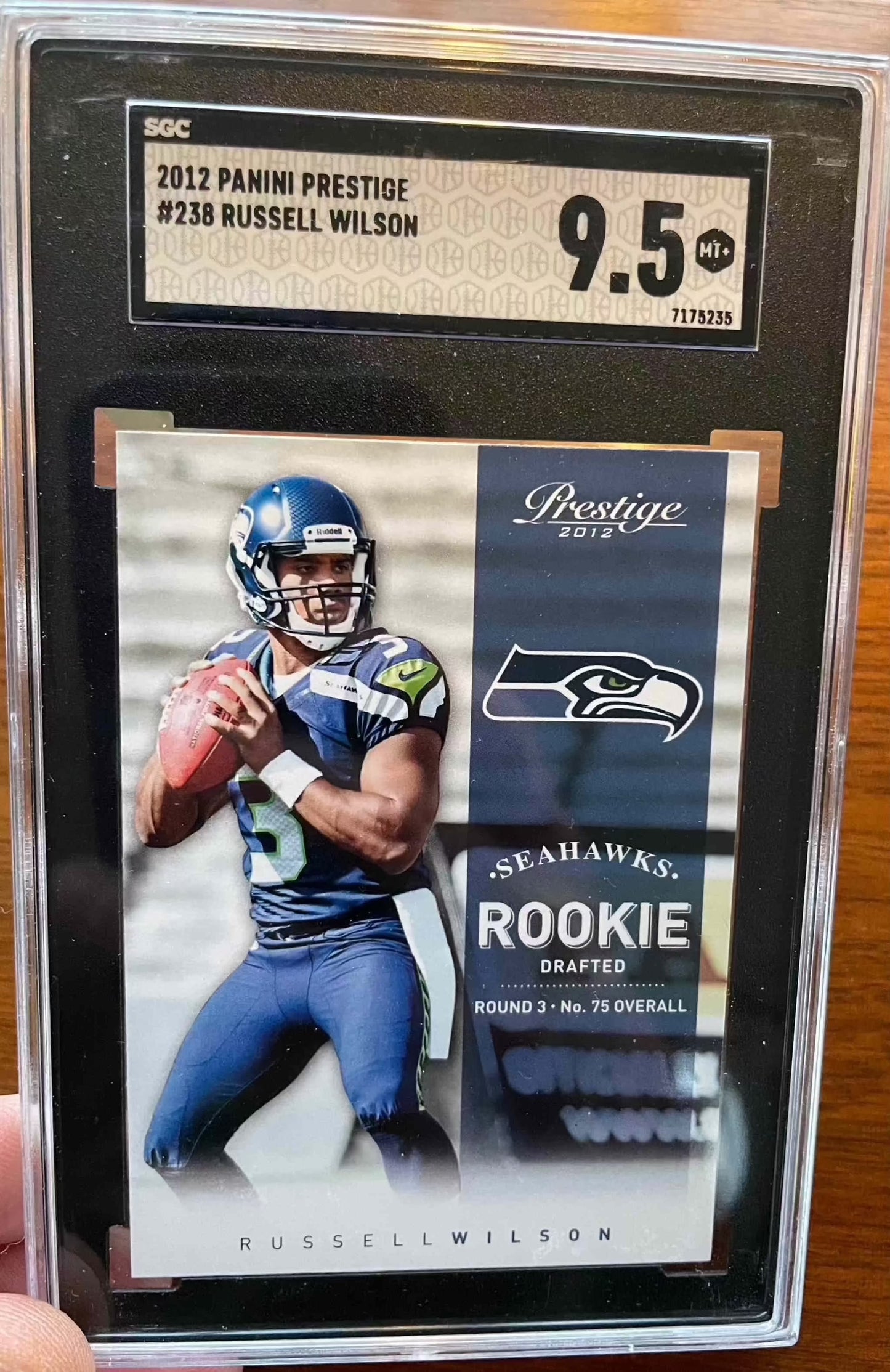 2012 Panini Prestige Russell Wilson Rookie Card SGC 9.5