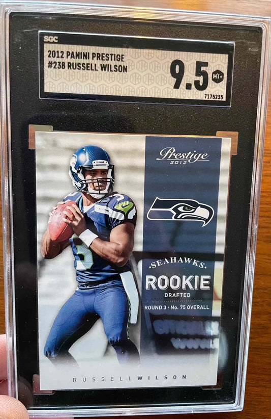 2012 Panini Prestige Russell Wilson Rookie Card SGC 9.5
