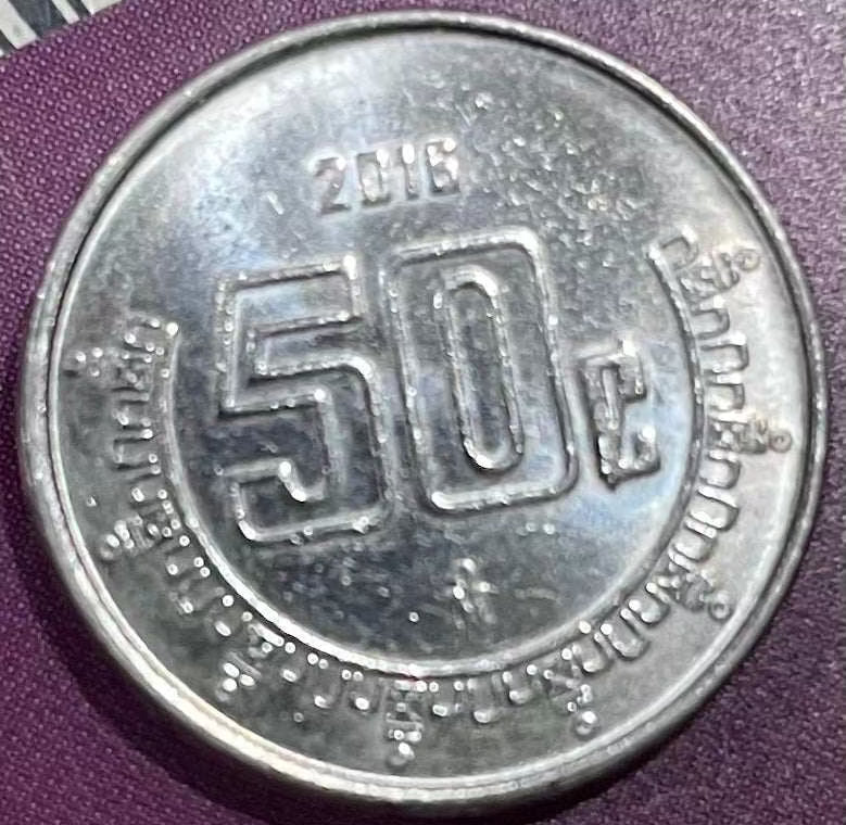 2016 Mexico 50 Centavos Coin MINT!