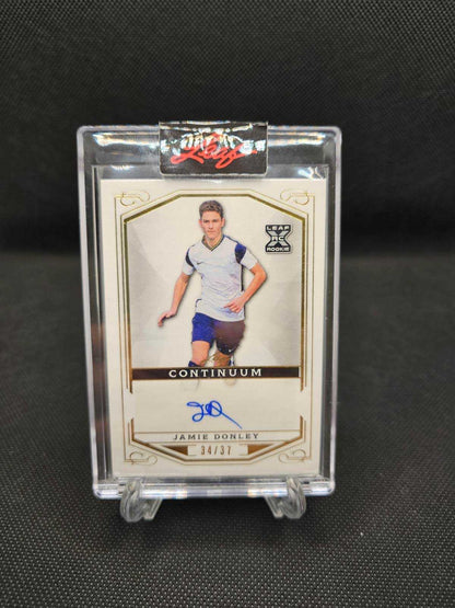2022 Leaf Continuum Soccer Jamie Donley Rookie Autograph Card #34/37