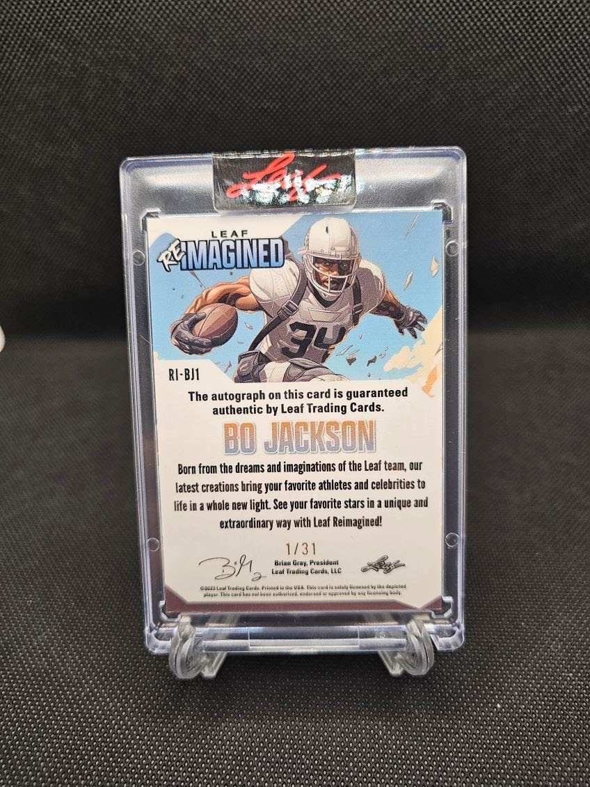 Bo Jackson 2023 Leaf Reimagined Autograph (1/31)