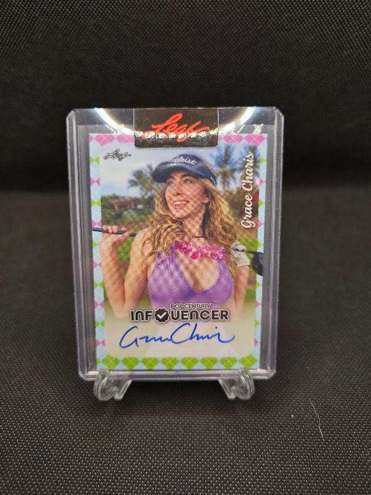 2023 Leaf Pop Century Grace Charis Influencer Golf Autograph Card.