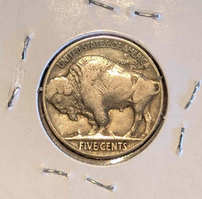 1935 Buffalo Nickel in great condition with iconic design.