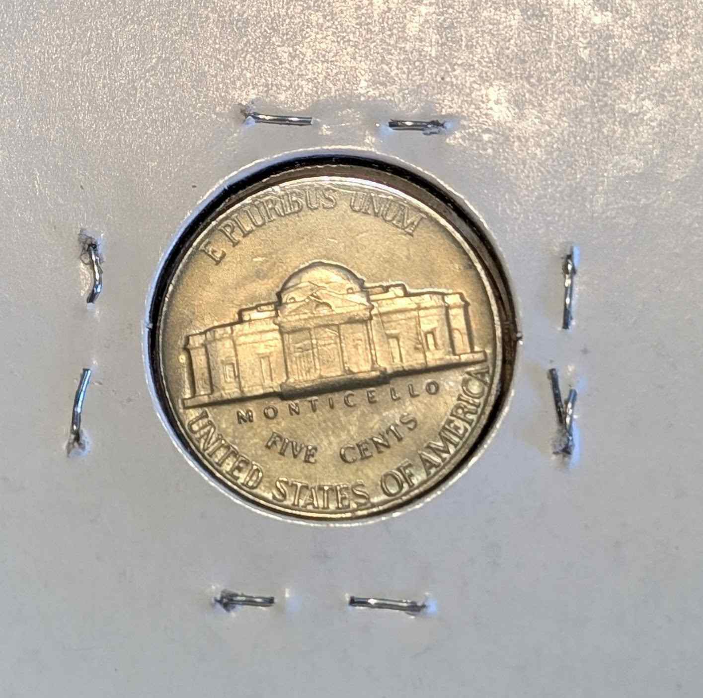 1961 Jefferson Nickel mint state coin with original luster.