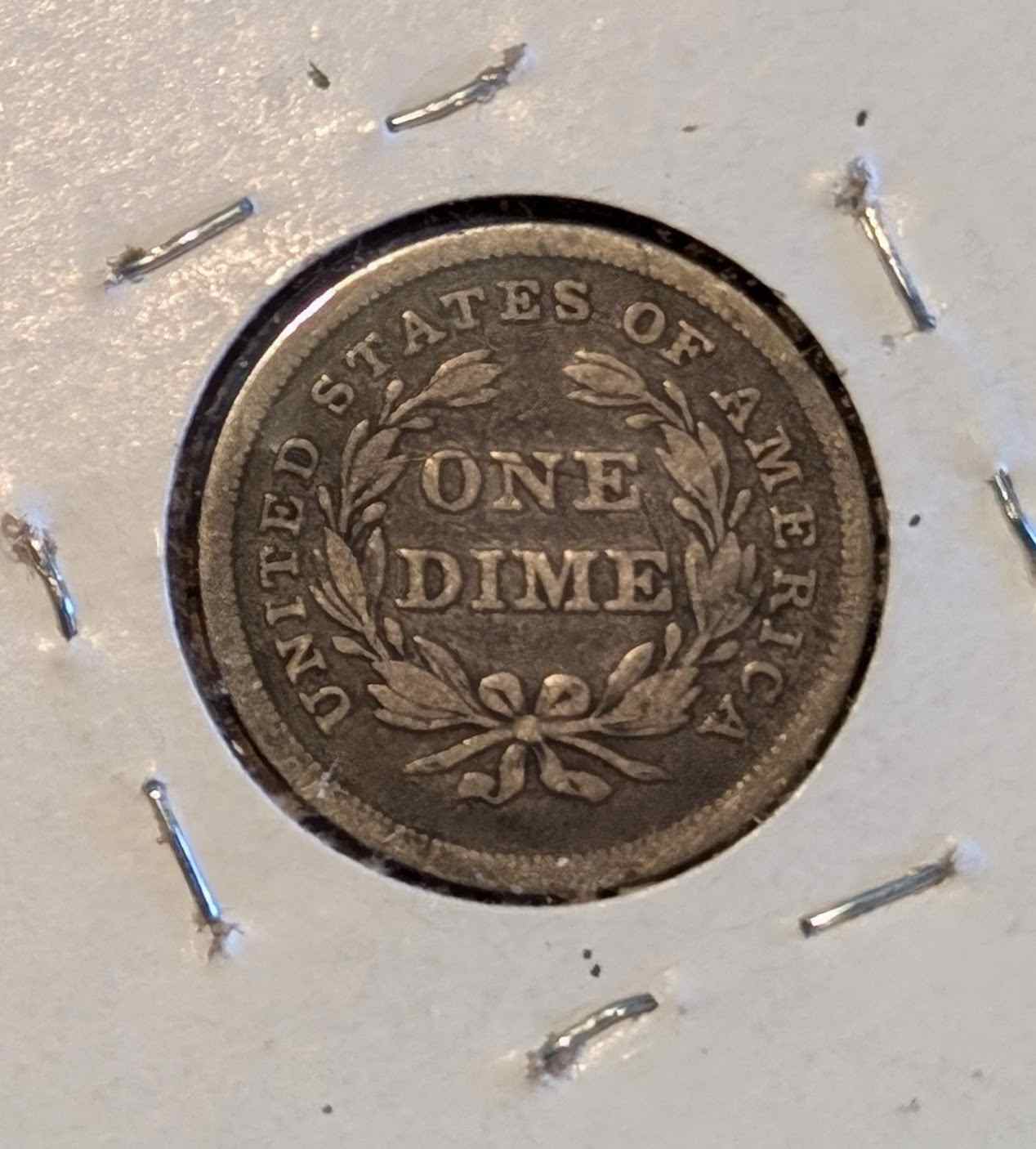 1839 Liberty Seated Dime (no drapery), rare collectible coin.