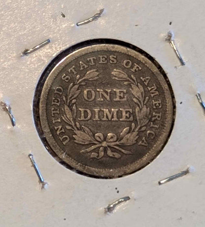 1839 Liberty Seated Dime (no drapery), rare collectible coin.