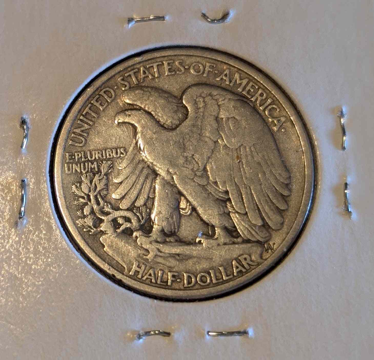 1937 Walking Liberty Half Dollar VF20 coin in outstanding condition, ideal for collectors.
