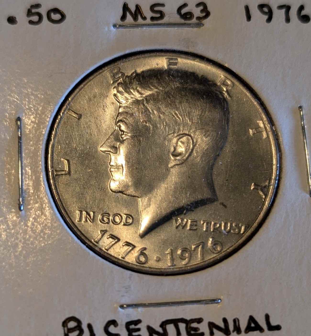 1976 Kennedy Half Dollar coin in high-quality condition.