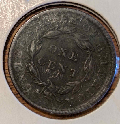 1833 Matron Head Large Cent coin showcasing intricate detailing and historical craftsmanship.