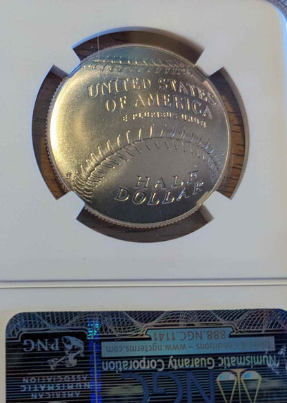 2014-D Baseball Hall of Fame Commemorative Half-Dollar MS69 coin.