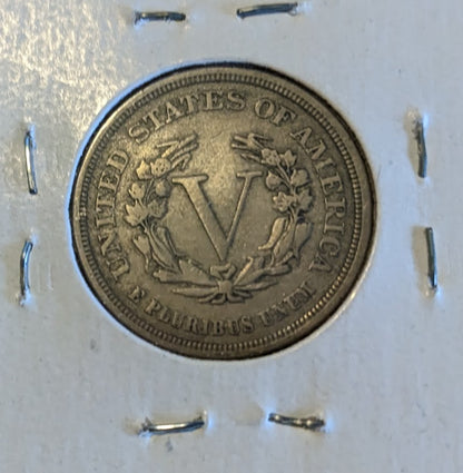 1883 Liberty Head Nickel (no cents) coin, rare collector's piece.