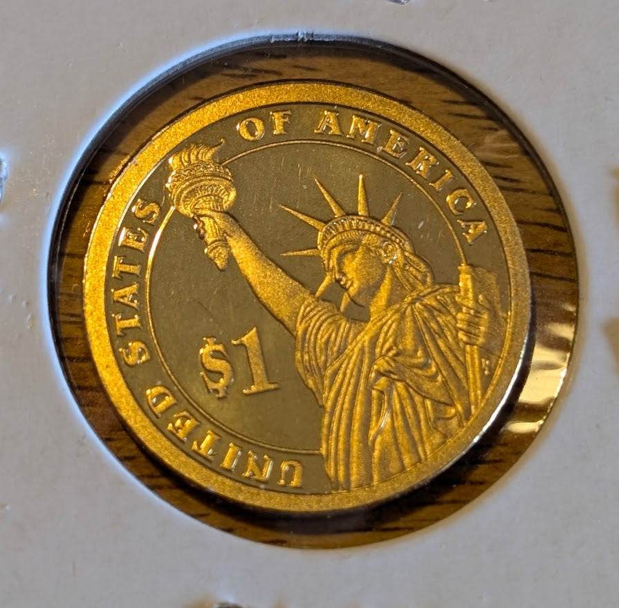Hayes Presidential Dollar - Proof coin featuring Rutherford B. Hayes.