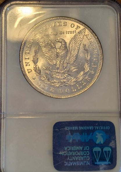 1882 MORGAN SILVER DOLLAR	MS62