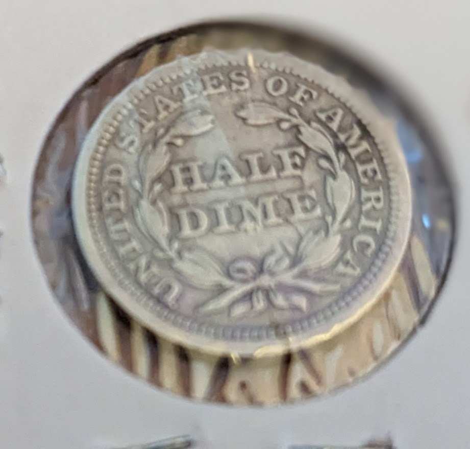 1854 Seated Liberty Half Dime (with Arrows)
