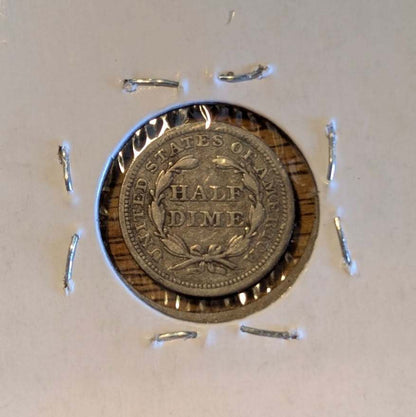 1853 Seated Liberty Half Dime (with Arrows) - Very Fine!